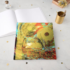 Libro De Visitas Frequency Serpent Abstract Energy Foil Guest Book
