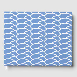 Libro De Visitas Fun Geométrico Tiled Light Blue WWW Pattern