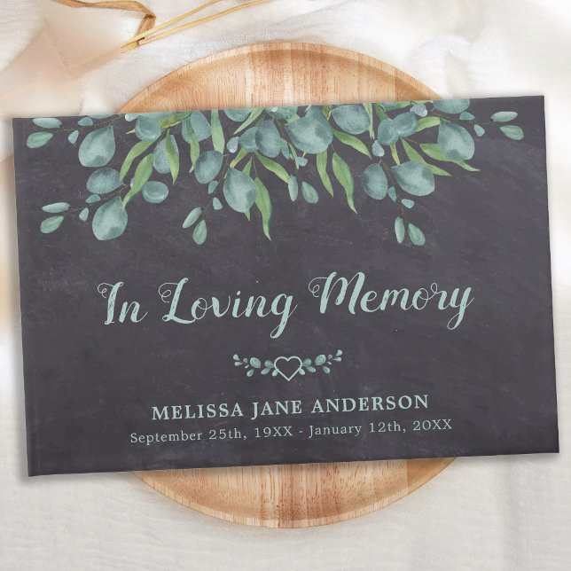 Libro De Visitas Funeral conmemorativo de Eucalyptus en memoria de  (Subido por el creador)