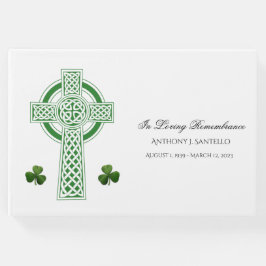 Libro De Visitas Funeral conmemorativo de la Cruz Celta Irlandesa S