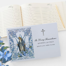 Libro De Visitas Funeral conmemorativo de la Virgen Azul María