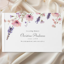 Libro De Visitas Funeral de Flor Silvestre "In Love Memory"