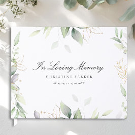 Libro De Visitas Funeral "En Memoria Amada"