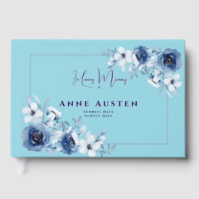 Libro De Visitas Funeral Guest Book (Anverso)