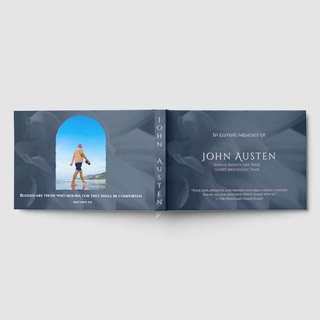 Libro De Visitas Funeral Guest Book (Lleno)