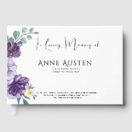 Libro De Visitas Funeral Guest Book - Editable