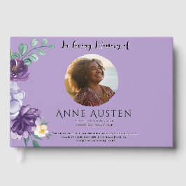 Libro De Visitas Funeral Guest Book - Editable