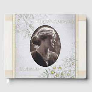Libro De Visitas Funeral HCGB en memoria de las flores de la época