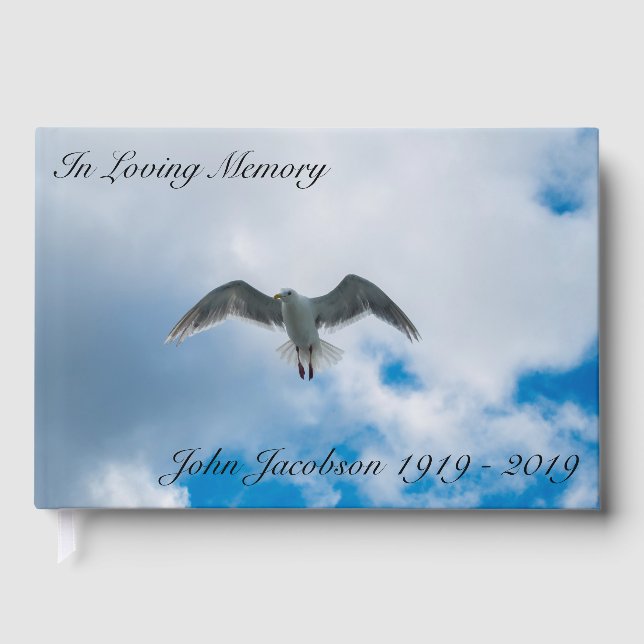 Libro De Visitas Funeral libre de vuelo (Anverso)