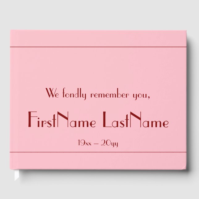 Libro de visitas funerarias/conmemorativas moderad (Anverso)