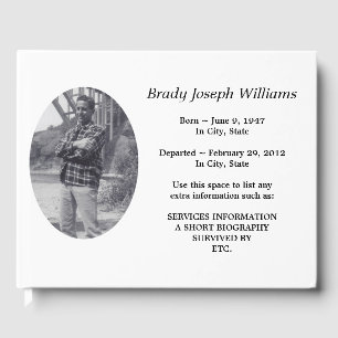 libro de visitas funerarias simple de memoriam