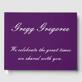 Libro de visitas funerario/conmemorativo lúgubre y