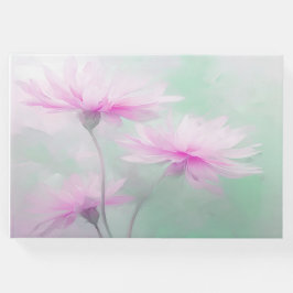 Libro de visitas funerario rosa floral