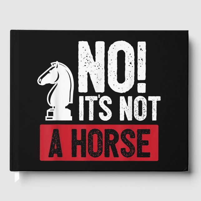 Libro De Visitas Funny Chess King Castling Design (Anverso)