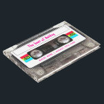 Libro De Visitas Funny DJ 80s Cassette Tape 40th Birthday Guest<br><div class="desc">Funny DJ 80s Cassette Tape 40th Birthday. Celebra tus mejores hitos,  sobre el fiesta de cumpleaños 40 de la colina con esta divertida cinta de cassette clara de los 80 con una etiqueta blanca vintage en ambos lados. Personalizar con su propio texto.</div>