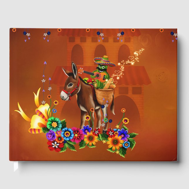 Libro De Visitas Funny mexican cactus (Anverso)