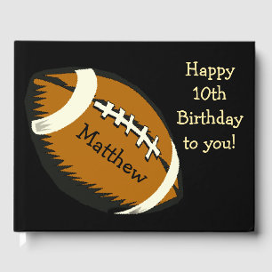 Libro De Visitas Fútbol Birthday Sports Guest Book