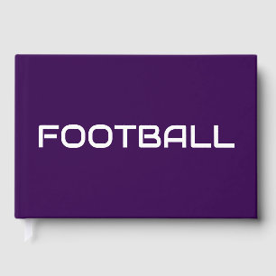 Libro De Visitas Fútbol Moderno Texto Fondo Deep Purple