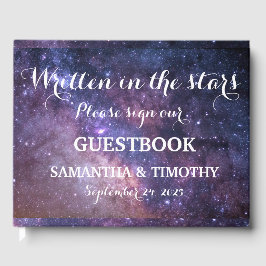 Libro De Visitas Galaxy Elegant Starry Night Universe Boda