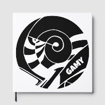 GAMY Black Logo Gästebuch