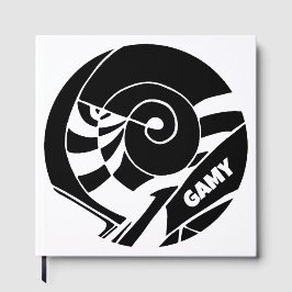 Libro De Visitas GAMY Black Logo Gästebuch