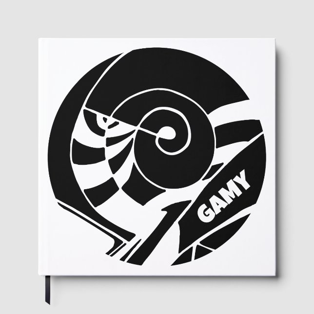 Libro De Visitas GAMY Black Logo Gästebuch (Anverso)