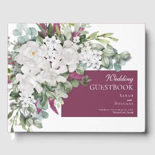 Libro De Visitas Gardenia / Boda púrpura de Snapdragon