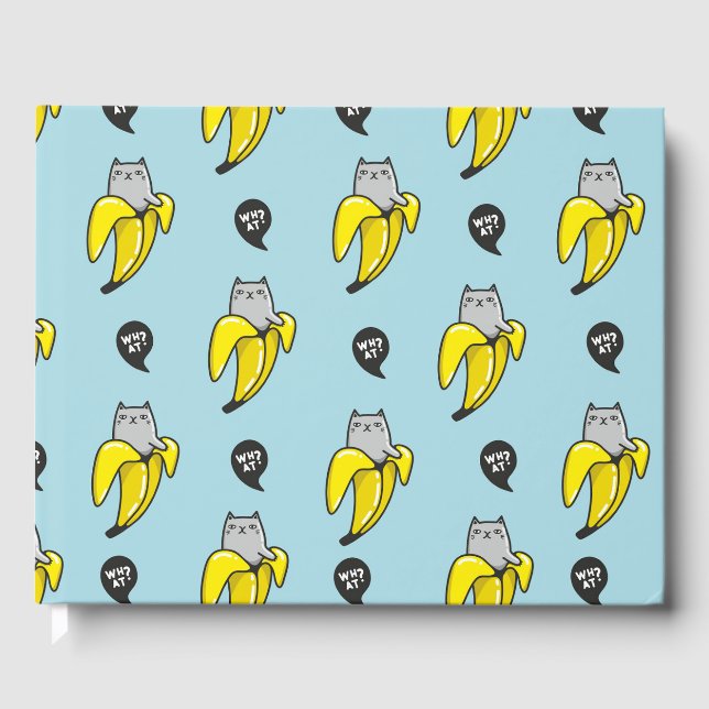 Libro De Visitas Gato en banana (Anverso)
