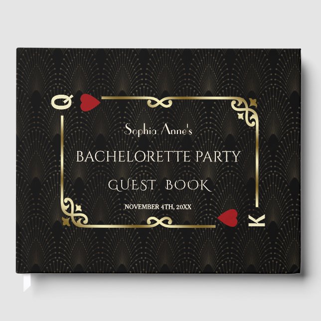 Libro De Visitas Gatsby Casino Las Vegas Poker Bachelorette (Anverso)