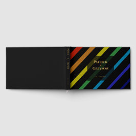 Libro De Visitas Gay Men Wedding Elegant Rainbow