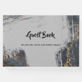 Libro De Visitas Geométrica del Purpurina de mármol