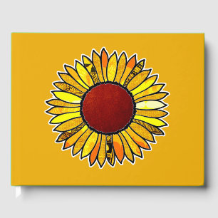 Libro De Visitas Girasol retro