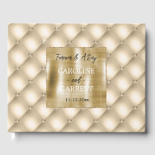 Libro De Visitas Glam Champagne Gold Glitzy DiamondsBoda