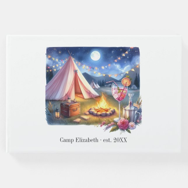 Libro De Visitas Glam Moda Camp Bride Bachelorette Weekend (Anverso)