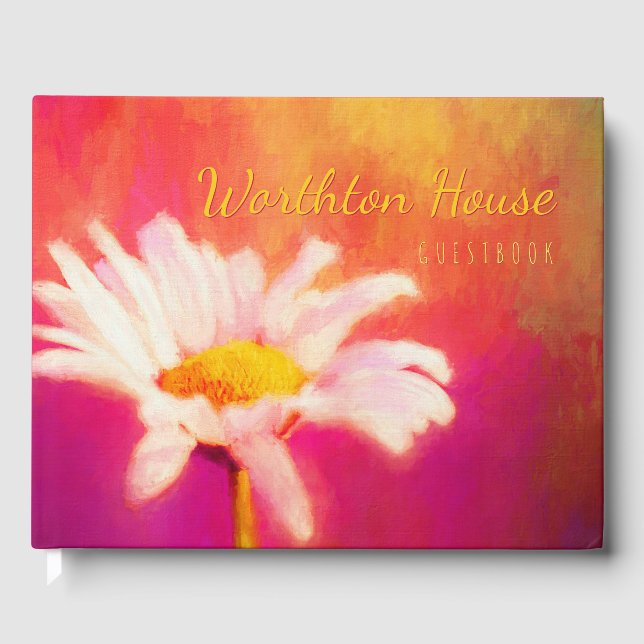 Libro De Visitas Glorioso Daisy Your House Hospitality (Anverso)