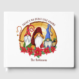 Libro De Visitas Gnomos navideños de cuadros nórdicos rústicos