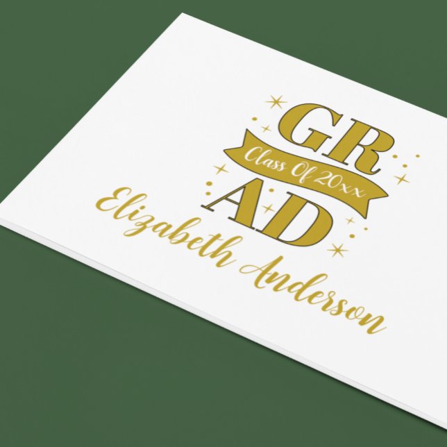 Libro De Visitas Gold & White Graduation Party (Subido por el creador)