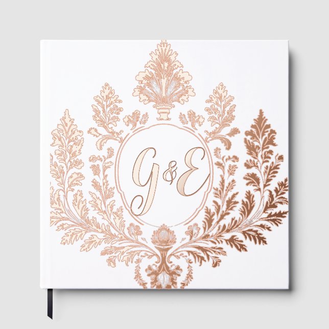 Libro De Visitas Golden Acanthus Elegance, (Anverso)