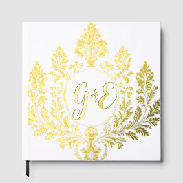 Libro De Visitas Golden Acanthus Elegance,