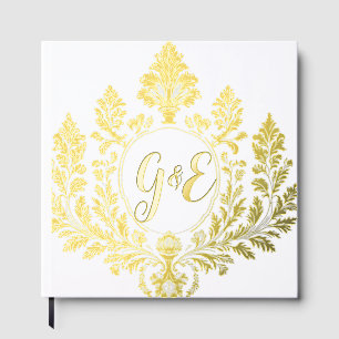 Libro De Visitas Golden Acanthus Elegance,