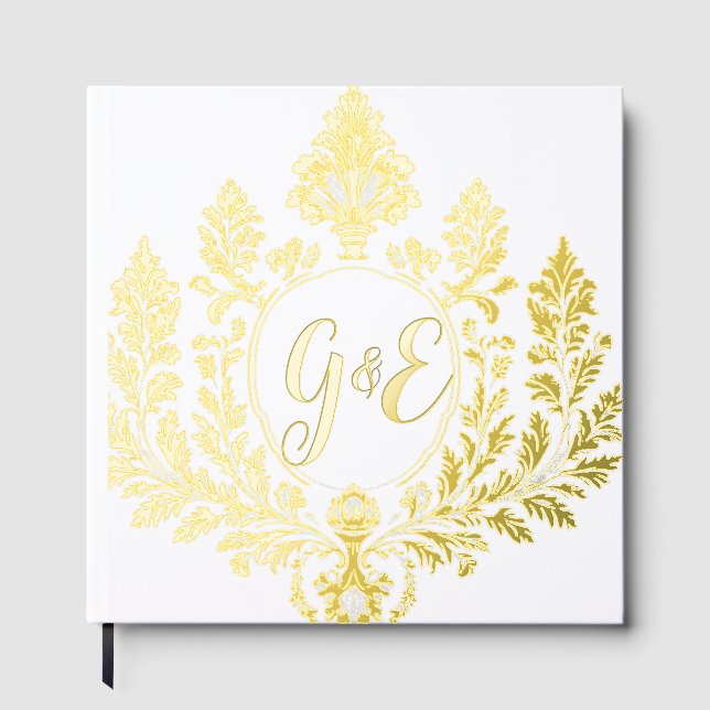 Libro De Visitas Golden Acanthus Elegance, (Anverso)