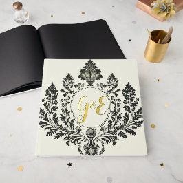 Libro De Visitas Golden Acanthus Elegance,