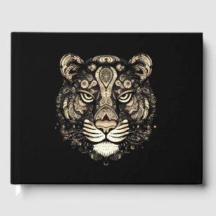 Libro De Visitas Golden Tiger Head Event Date Spin