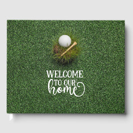 Libro De Visitas Golf Bienvenidos a nuestra casa de golf sobre hier