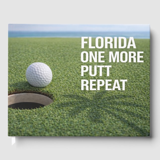 Libro De Visitas Golf Florida con bola en verde (Anverso)