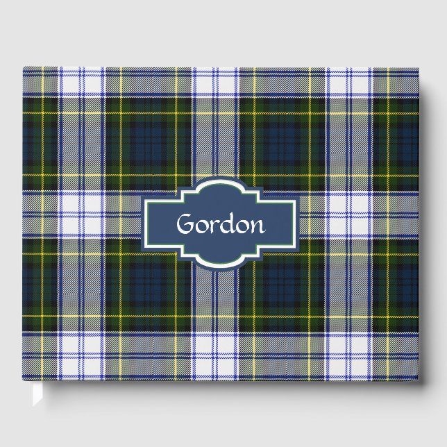 Libro De Visitas Gordon Dress Plaid Guest Book (Anverso)