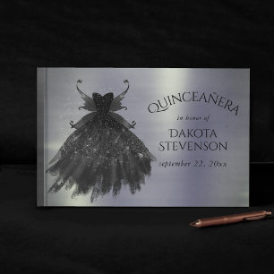Libro De Visitas Gothic Fairy Black Gown Vampy Gótico Glam Sheen