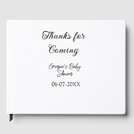 Libro De Visitas Gracias por venir a la ducha de bebé, simple y mod