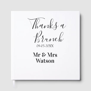 Libro De Visitas Gracias un brunch post boda nombre fecha simple