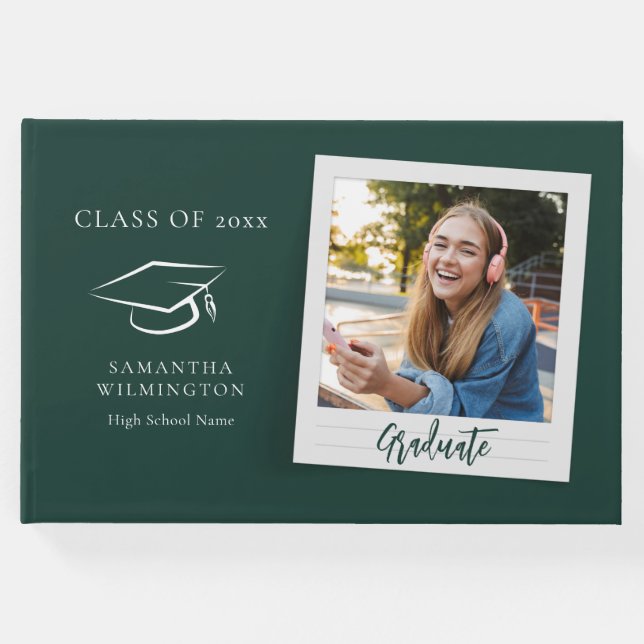 Libro De Visitas Graduación 2026 Fiesta de escritura fotográfica (Anverso)